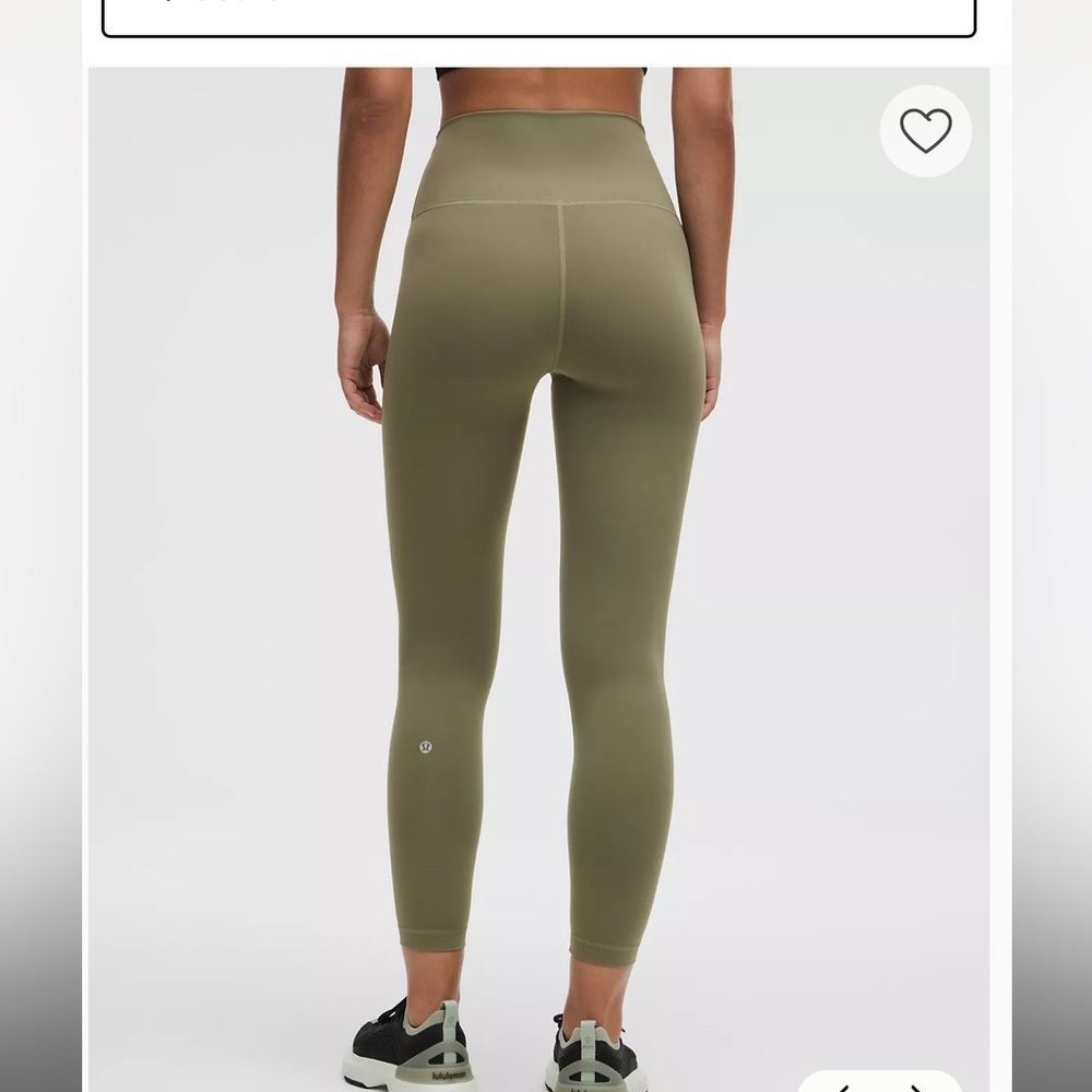 New- Lululemon Wunder Train High-Rise Tight 25" in Bay Leaf - Picture 2 of 8